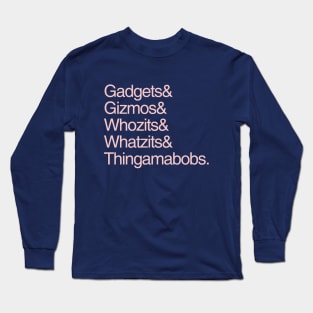 Gadgets and Gizmos Millennial Pink Long Sleeve T-Shirt